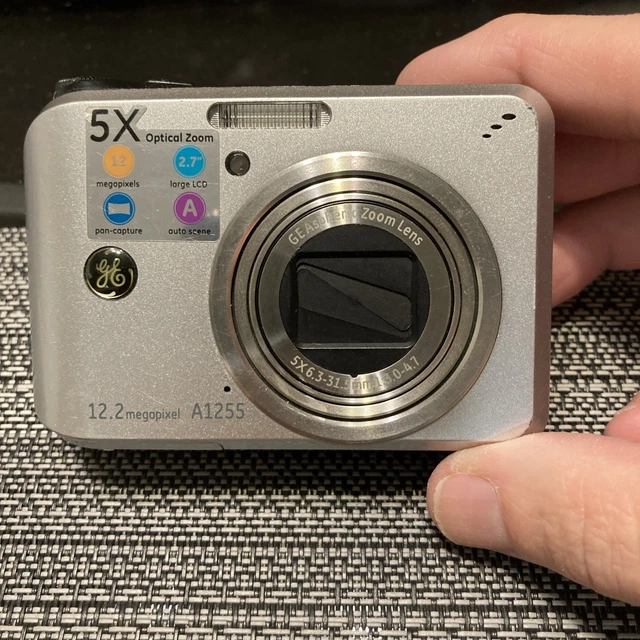 【美品・動作品】GE A1255 デジタルカメラ Aシリーズ Amazon | GE デジタルカメラ A1255 シルバー A1255SL