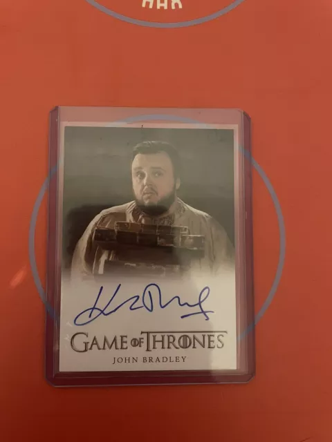 Game of Thrones John Bradley  Samwell Tarly Full Bleed Autograph Card