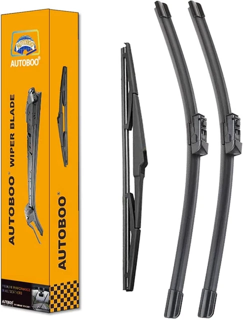 26"+16" Windshield Wipers with 12" Rear Wiper Blade Replacement for Lex