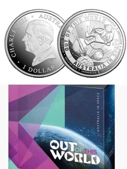 In Hand 🔥2024 $1 OUT OF THIS WORLD C MINTMARK FINE SILVER PROOF COIN