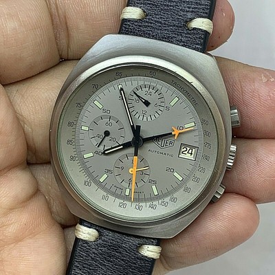 RARE VINTAGE HEUER LEMANIA AUTOMATIC CHRONOGRAPH Cal Lemania 5100 Ref 510503 PVD EUR 2.872,10 