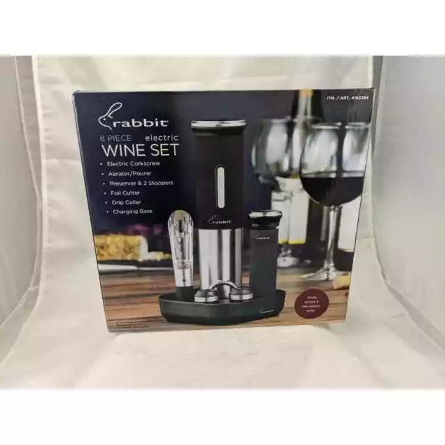Electric Wine Set - Rabbit Electric Wine Opener and Aerator - Brand New in Box