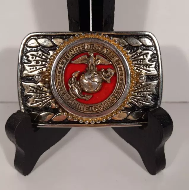 Vtg United States Marine Corps USMC EGA Eagle Globe Anchor  Belt Buckle