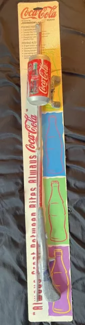 COCA COLA FISHING Pole And Coke Can Reel - 1995 - Original