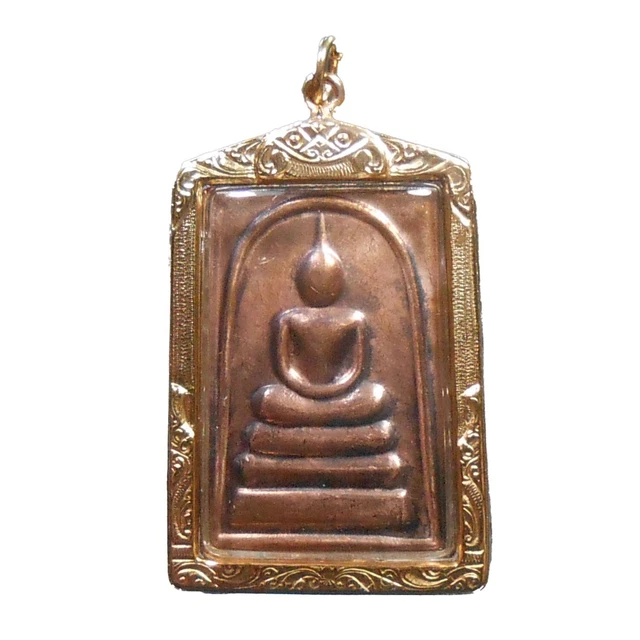 Perfect! Old Amulet Somdej Chinnabanchorn Pendant Very Rare From Siam !!!