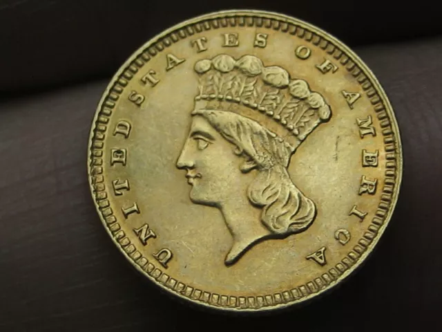 1884 $1 Gold Liberty Head One Dollar Coin- VF/XF Details