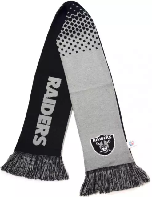 Forever Collectibles NFL Oakland Raiders Fade Scarf Schal Neu New