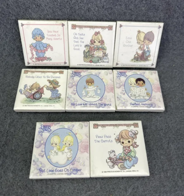 Lot 8 Vintage Precious Moments Refrigerator Magnets 1998-2000