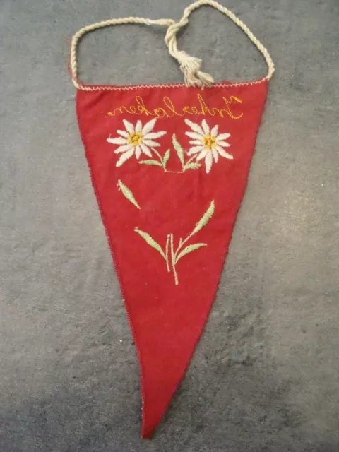 VINTAGE - Fanion - INTERLAKEN - SWISS - fabric - 20 cm - 2 photos 2