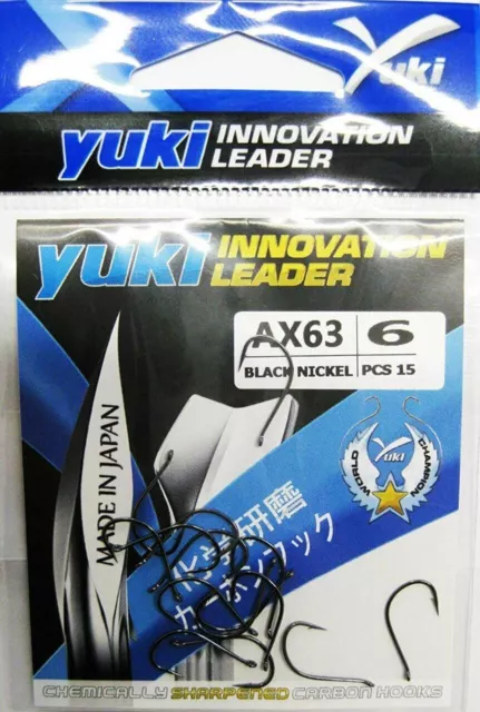 YUKI AX63 GANCI da pesca nichel nero - Made in Japan EUR 3,22 - PicClick IT