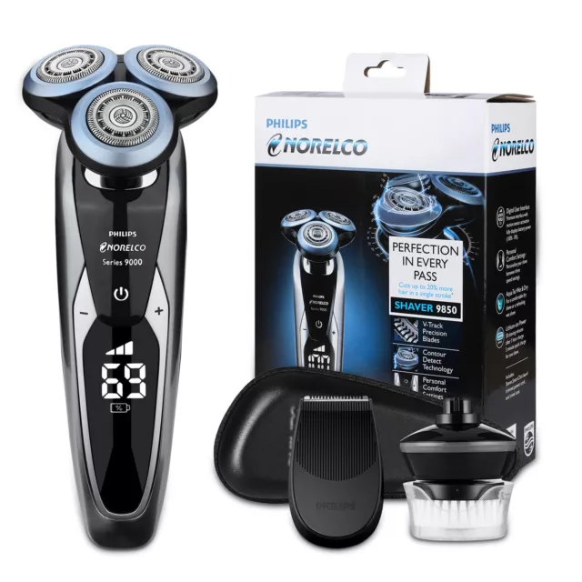 For Philips Shaver 9850 S9733 Herren Elektrischer Rasierer Digital Display