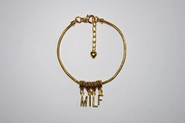 Bracelet De Cheville 'MILF' - Chaîne Euro - Bijoux Femdom - Sexy Jewels