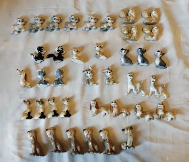 Job lot of 38 Disney Wade Whimsies in Various Conditions