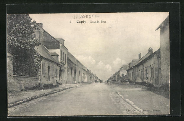 CPA Caply, Grande-Rue, vue de la rue