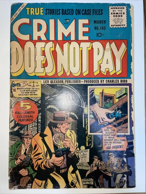 Crime Does Not Pay #143 (1955, Lev Gleason) Hard To Find