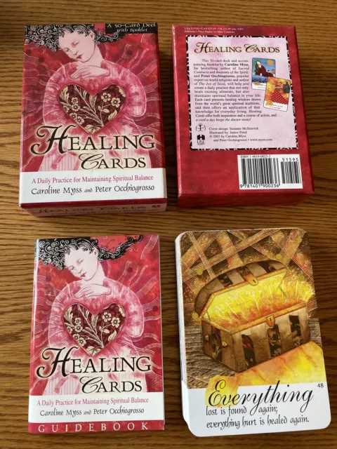 Healing Cards by Peter Occhiogrosso and Caroline Myss (2003, Cards) Complete