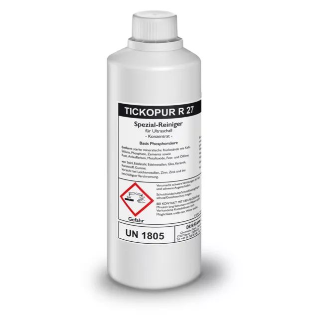 Tickopur R 27 Intensiv-Reiniger für Ultraschall 1 Ltr. Reinigungskonzentrat