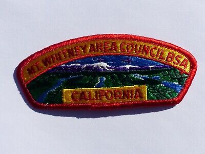 Unused Vintage Mt. Whitney Area Council California BoyScout CSP Patch Solid FDL