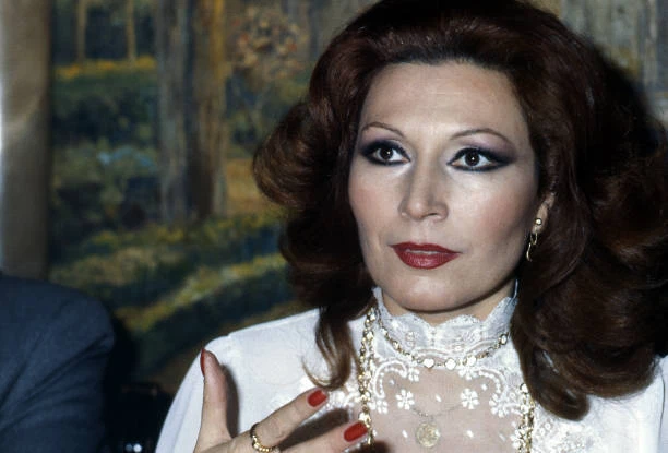 Portrait of singer and actress Rocio Jurado 1980 OLD PHOTO