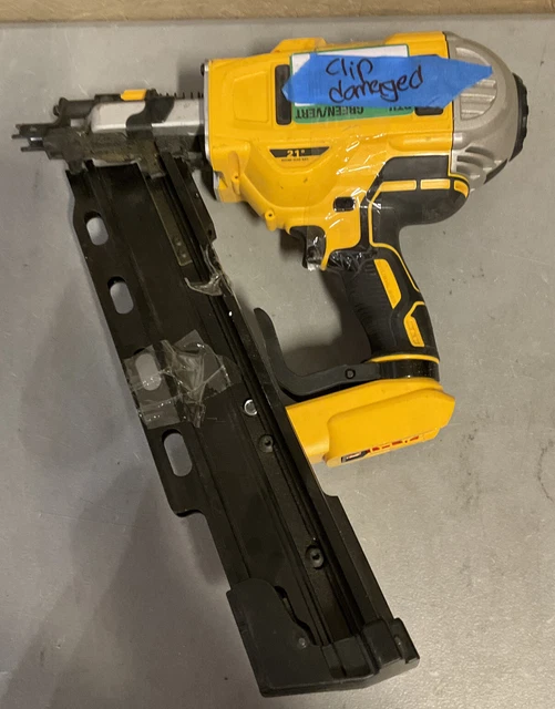 FOR PARTS DEWALT DCN21PL 20V 21Degree Cordless Framing Nailer Gun