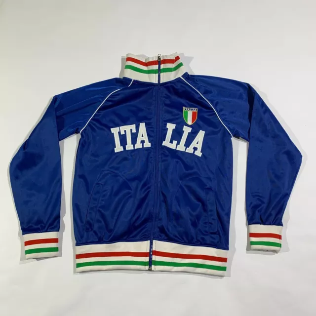 Venice Collection Track Jacket Mens Small Blue Italia Italy Destination Stitch