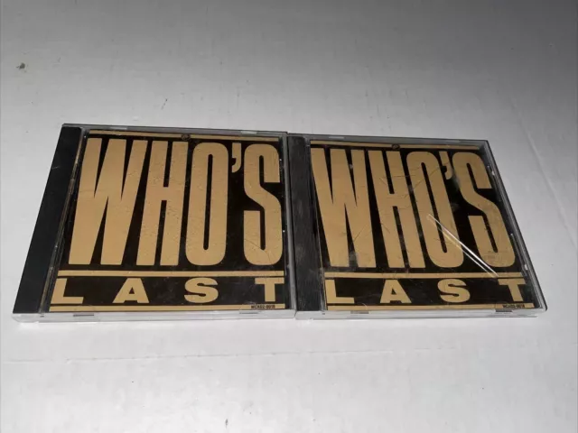 The Who - WHO'S LAST - 2 CD Live Album 1984 MCAD2-8018 RARE EARLY DISC PRESS MCA
