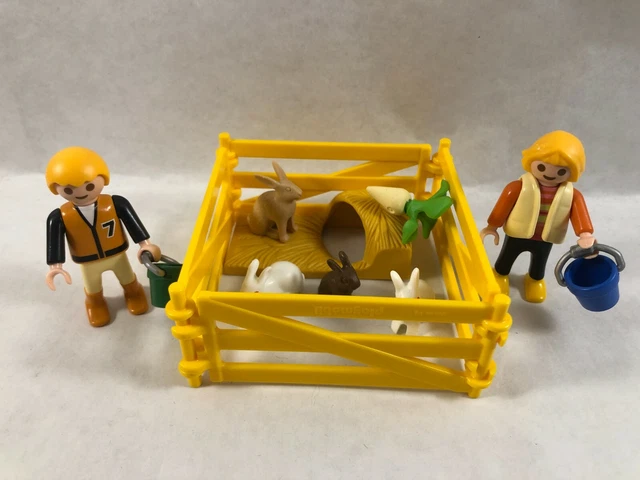 Clapier à Lapins Playmobil - Ferme 3075 - Figurines Animaux - Occasion