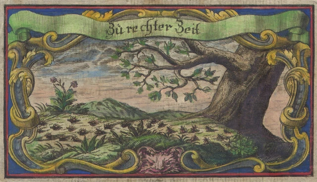 90 Rosso-24- MISTERI MAGIA SIMBOLI SEGNI EMBLEMI Bibbia Arndts Christenthum 1735