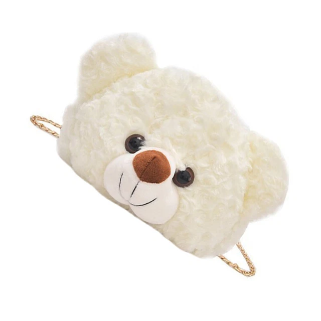 1pc en peluche croix de corps dessin animé de la forme d'ours sac à bandoulière