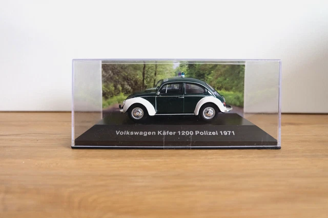 Modèle Réduit Schuco 1/43 - VW Coccinelle Police 1968 - Portes Ouvrantes
