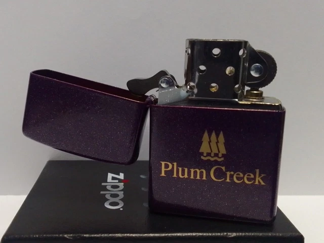 Zippo 2006 A 06 Plum Creek Salesman Sample Advertising Purple Shimmer