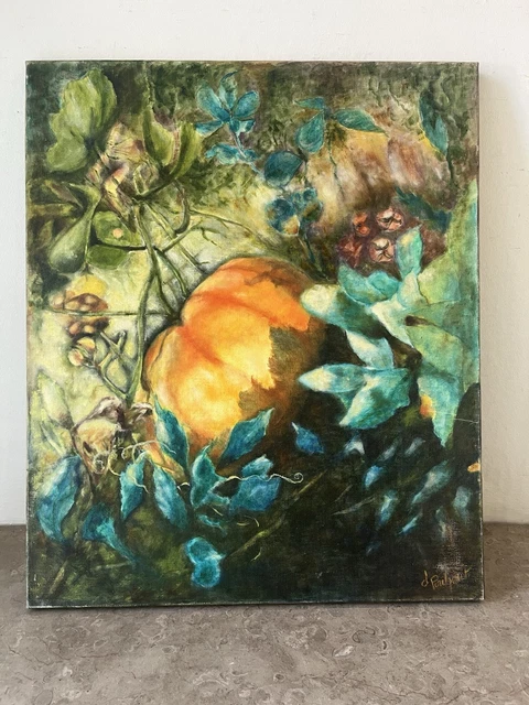 TABLEAU PEINTURE PORTRAIT Sur Toile Signé 20 X 20 EUR 10,00 - FR
