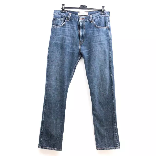 Levi's Strauss 505 Hommes W36 L34 Jeans Jambe Droite Pantalon Braguette Zip