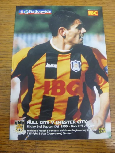 03/09/1999 Hull City v Chester City  . UK ORDERS ALL INCLUDE FREE ROYAL MAIL POS