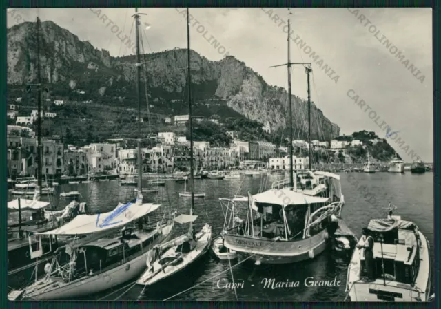 Napoli Capri Marina Grande Barche Foto FG cartolina KV8647