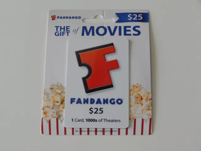 Fandango The Gift of Movies Gift Card NO $ VALUE -NEW-