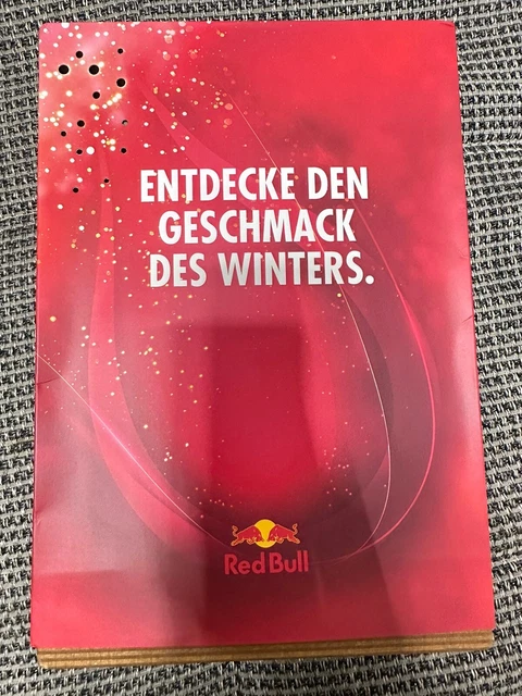 RED BULL WINTER Edition Promo Box New Included 2 Cans Red Bull Pear