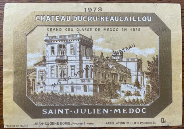 Étiquette Château Ducru Beaucaillou 1973 - 73 cl