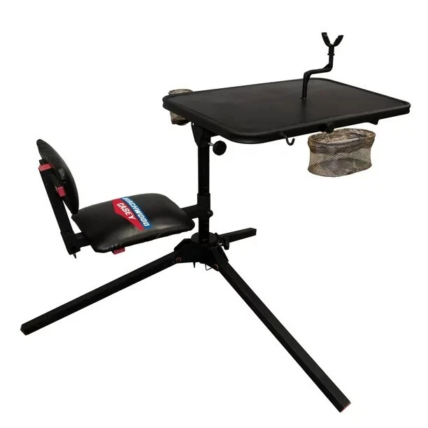 PORTABLE SHOOTING BENCH Rest Seat Table Rifle Gun Hunting Game Outdoor