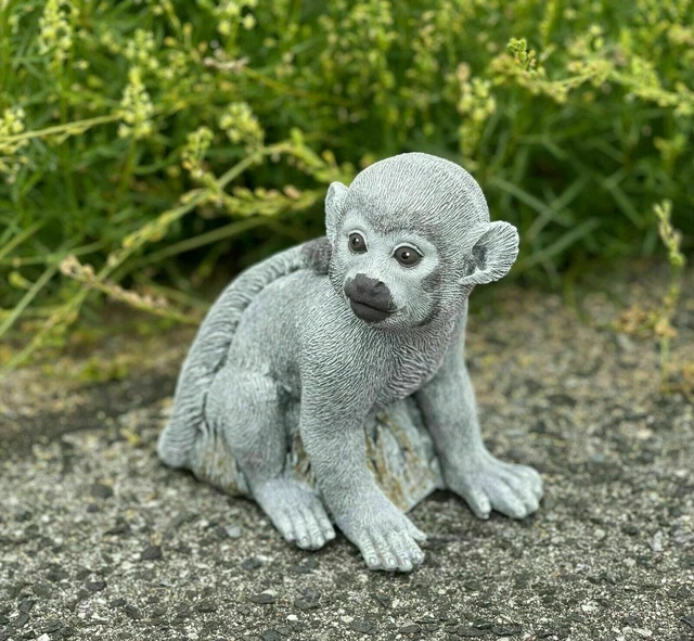 Ancien Encrier Tête De Singe En Bois Sculpté - Art Populaire - Fin XIXème France