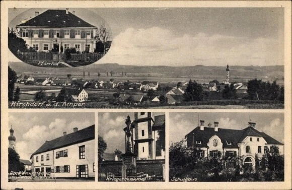 Ak Kirchdorf Erding in Oberbayern, Pfarrhof, Handmung Jakob... - 10087563