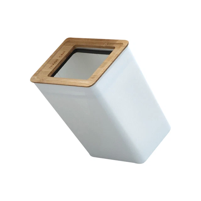 2 Mini Cestini Porta Rifiuti Per Auto Con Coperchio A Pulsante – Accessori Interni A Forma Di Diamante – Impermeabili E Facili Da Pulire – Per Portabicchieri