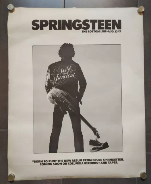 Bruce Springsteen Poster The Bottom Line USA 74 X 59 CMS