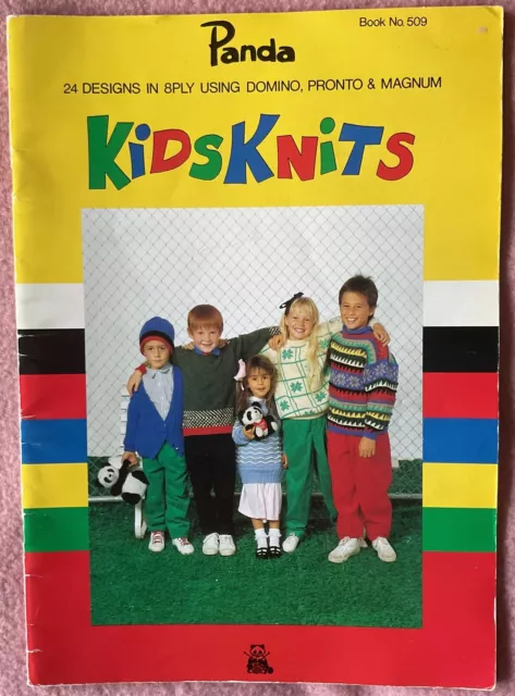 Panda Kids Knits Knitting Pattern Booklet - 8 ply - 24 Designs