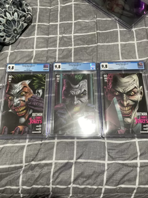 DC COMICS THREE JOKERS CGC 9.8 COVER VARIANTS 2 3 lot