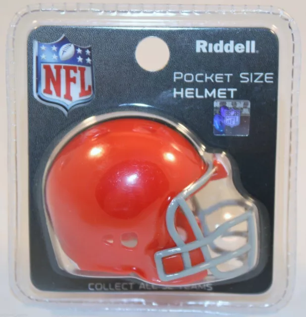 Cleveland Browns Grey F/M Nfl Riddell Revolution Mini Pocket Pro Helmet Rare