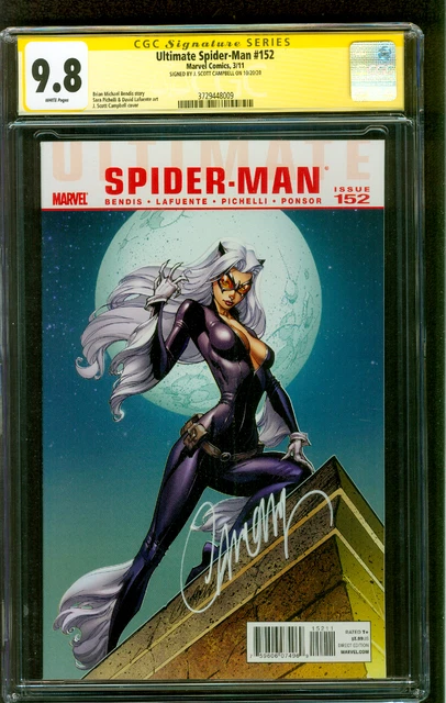 Ultimate Spider Man 152 CGC SS 9.8 Campbell Black Cat Cover 3/11