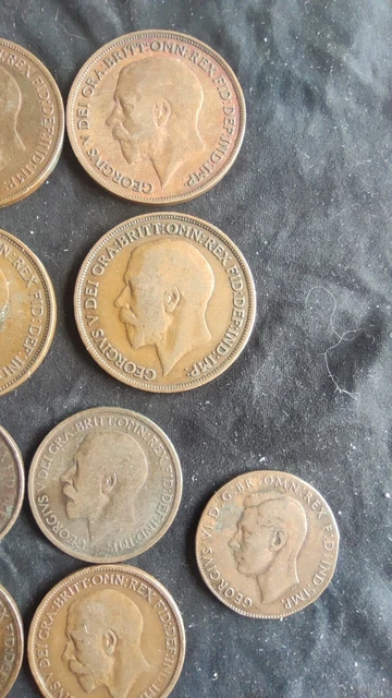 ANGLETERRE - HALF PENNY - one penny - farthing lot de 20 monnaies ttb 3