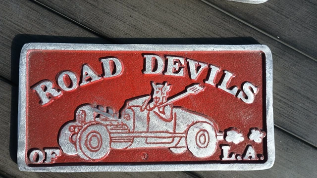 CAR CLUB PLAQUE  Edelbrock Holley Cragar Hot Rod Rat Fink LS1 AC Delco Corvette