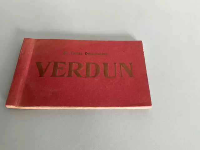 Verdun Carnet Complet 20 Cartes Postales Anciennes.